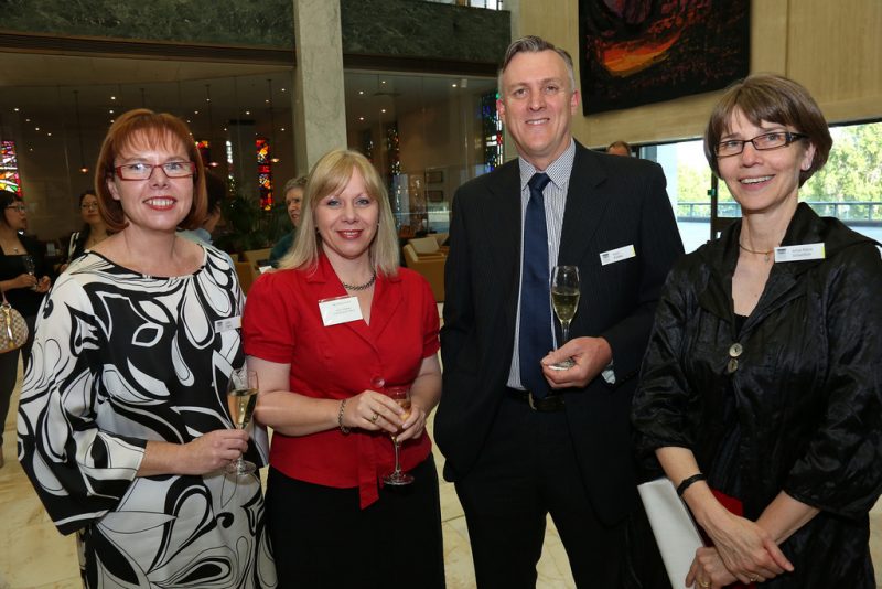 National Library staff at oral history project launch 'Beyond the Cables'