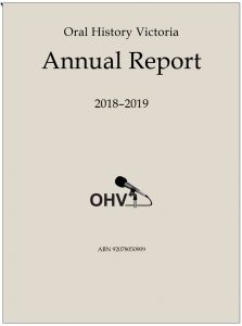 2018-19 OHV annual report cover